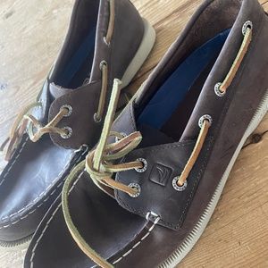 Men's Sperry authentic original leather boat shoe, classic brown